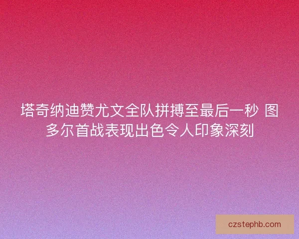 塔奇纳迪赞尤文全队拼搏至最后一秒 图多尔首战表现出色令人印象深刻